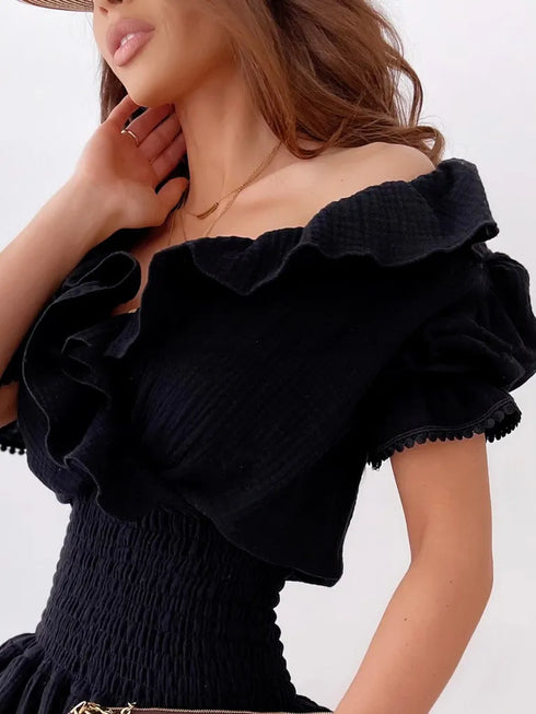 ruffled-smocked-layered-mini-dress OhSoStyled at Sophia's Style-8